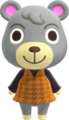 Olive (because that bear looks pretty weird for Raccland, replaced with Portia)